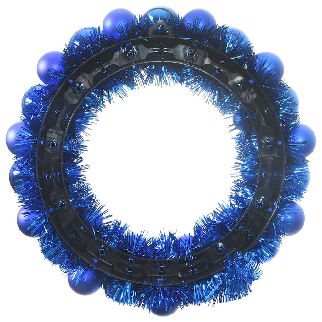 Corone di Palline di Natale 2 pcs Blu 33 x 33 x 7 cm