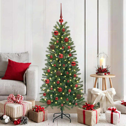 Set di Palle di Natale con 150 LED 61 pcs Rosso Plastica