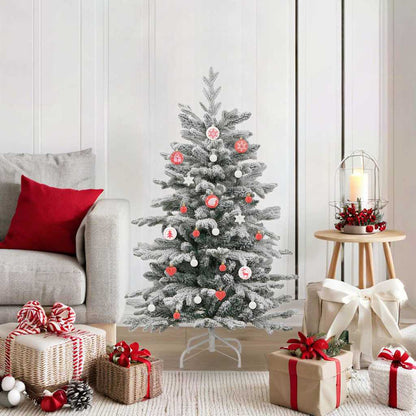 Set di Palle di Natale 40 pcs Rosso e Bianco Plastica