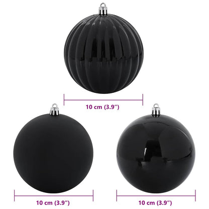 Set di palline di Natale XL 15 pcs Nero Plastica