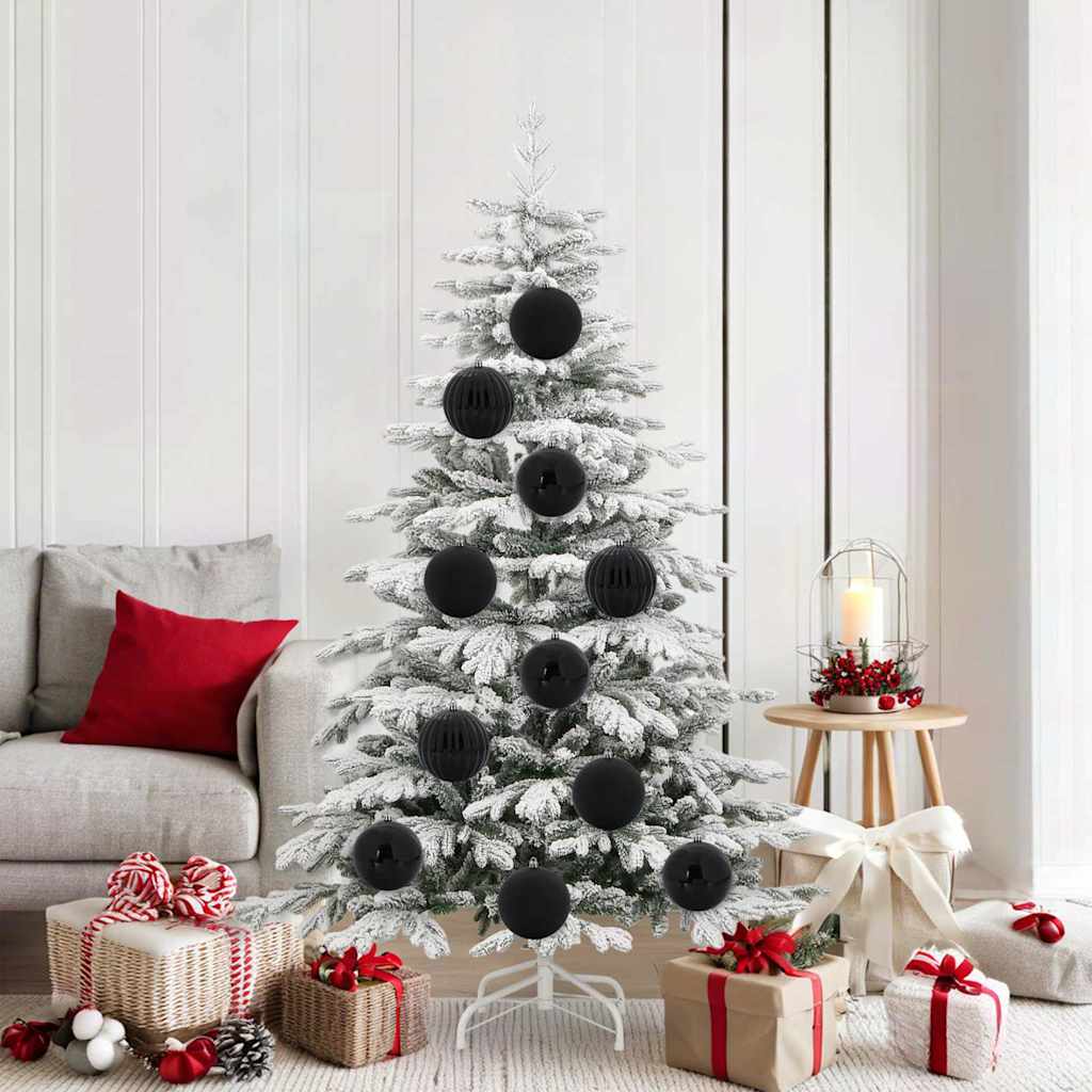 Set di Palline di Natale XL 9 pcs Nero Plastica