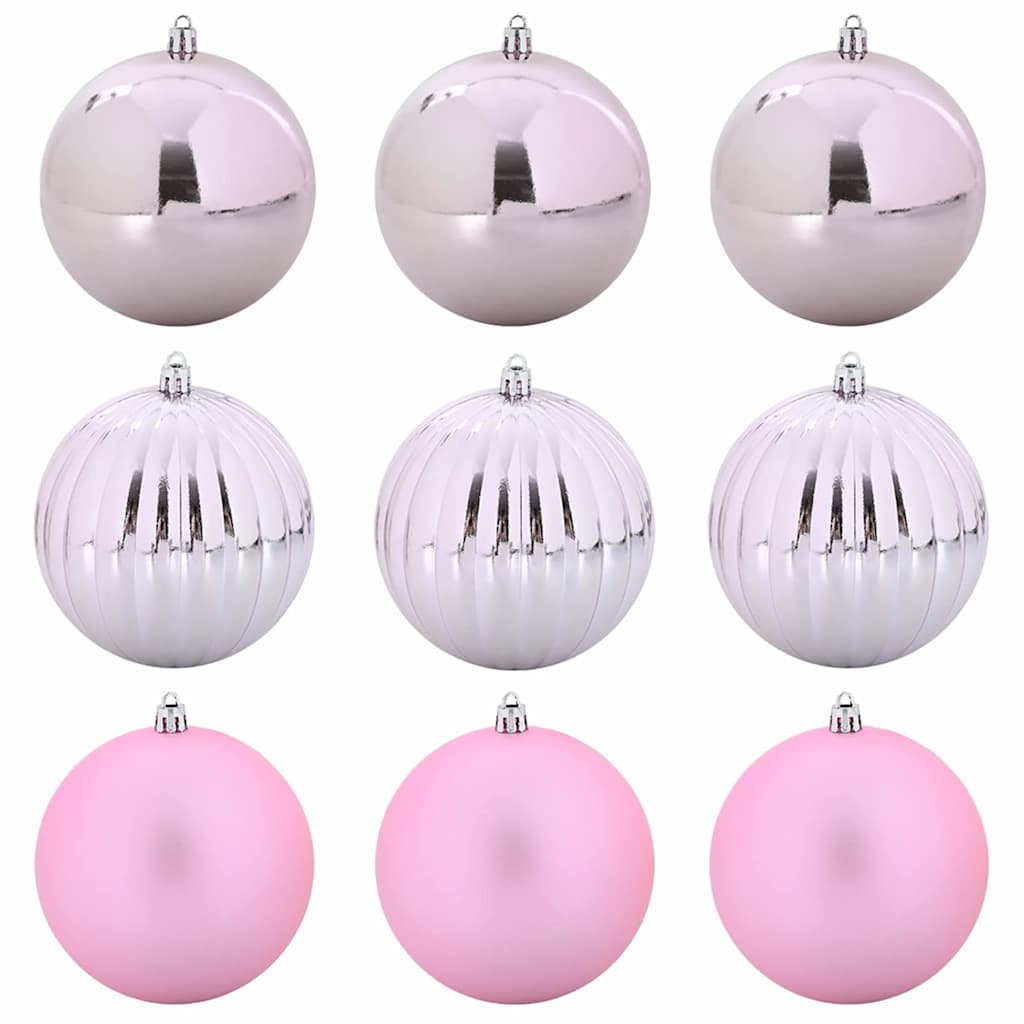 Set di palline di Natale XL 9 pcs Rosa Plastica