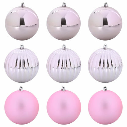 Set di palline di Natale XL 9 pcs Rosa Plastica