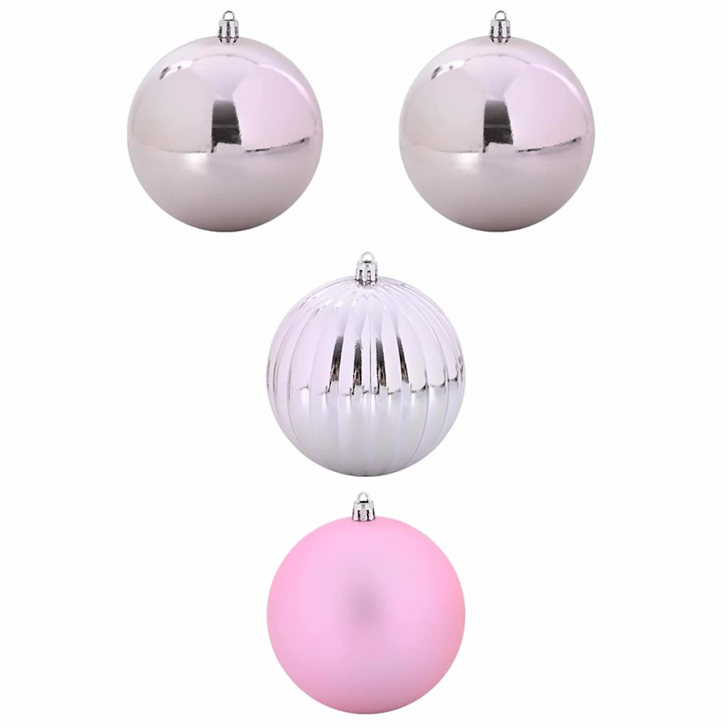 Set di palline di Natale XXL 4 pcs Rosa Plastica