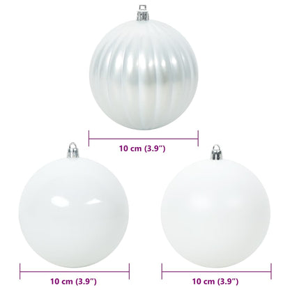 Set di palline di Natale XL 15 pcs Bianco Plastica