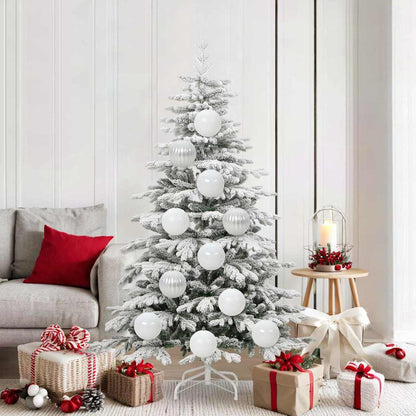 Set di palline di Natale XL 9 pcs Bianco Plastica