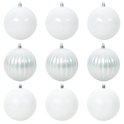 Set di palline di Natale XL 9 pcs Bianco Plastica
