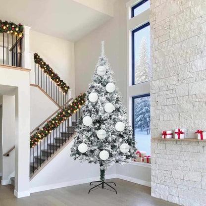 Set di palline di Natale XXL 3 pcs Bianco Plastica