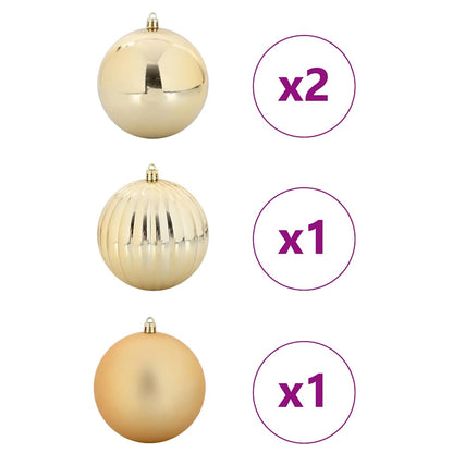 Set di palline di Natale XXL 4 pcs Oro Plastica
