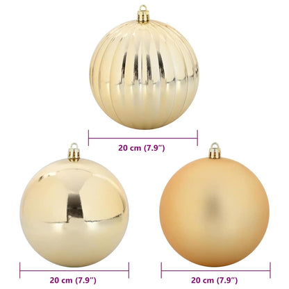 Set di palline di Natale XXL 4 pcs Oro Plastica