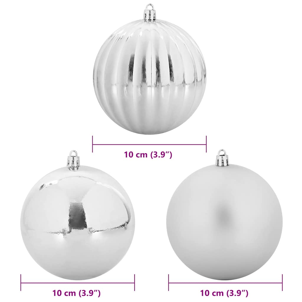 Set di palline di Natale XL 15 pcs Argento Plastica