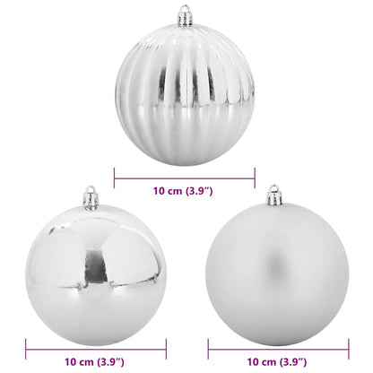 Set di palline di Natale XL 15 pcs Argento Plastica
