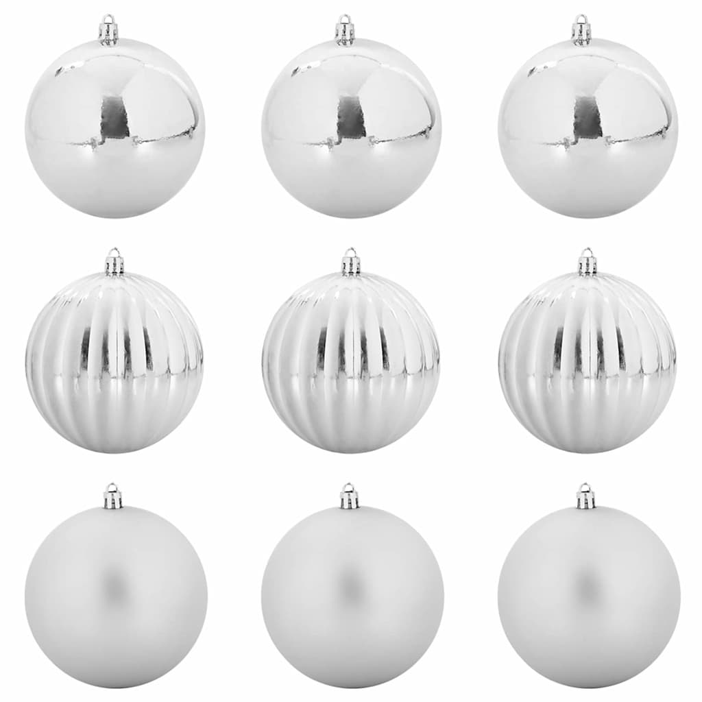 Set di palline di Natale XL 9 pcs Argento Plastica