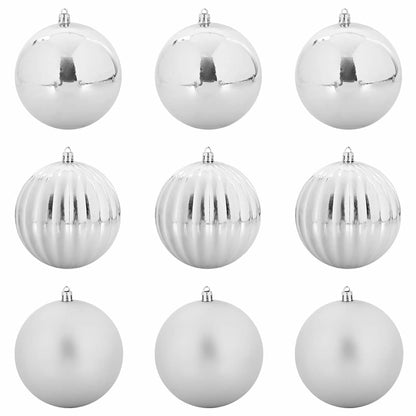 Set di palline di Natale XL 9 pcs Argento Plastica