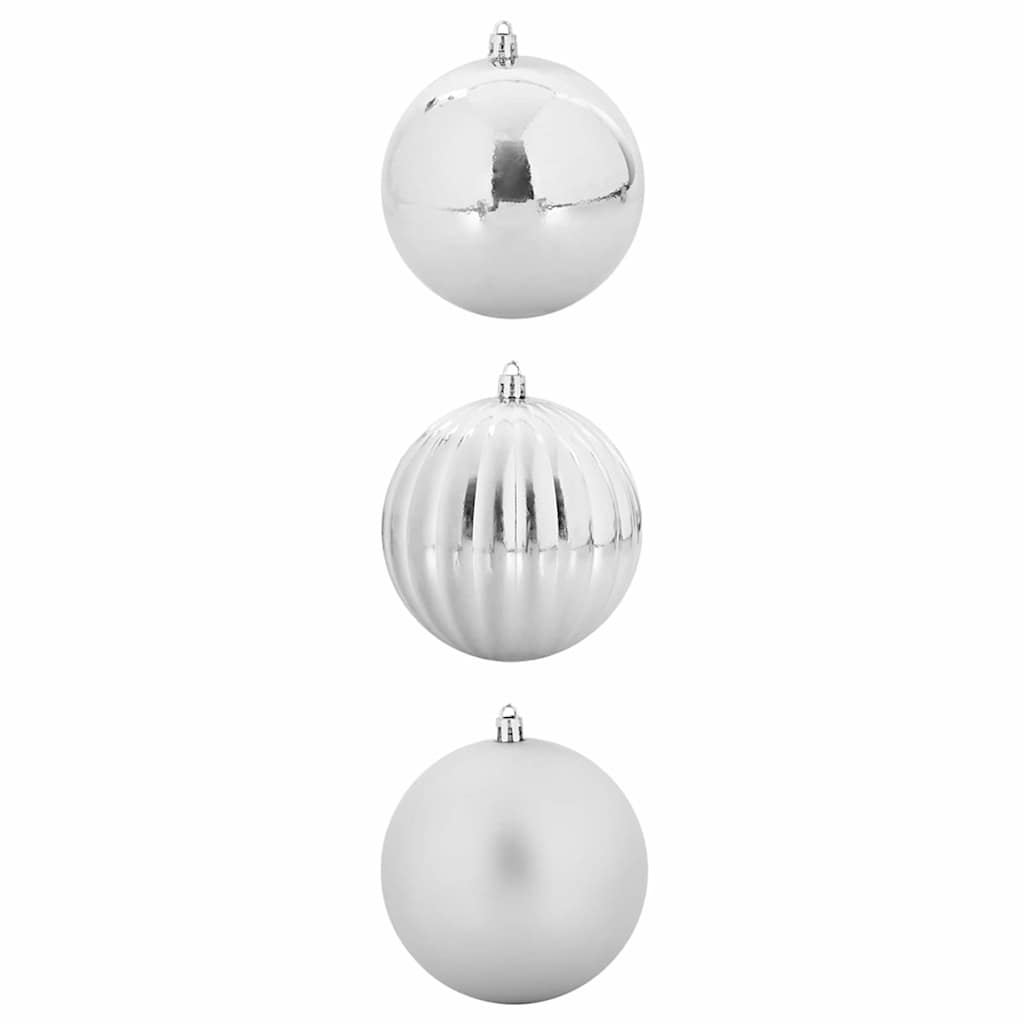 Set di palline di Natale XXL 3 pcs Argento Plastica