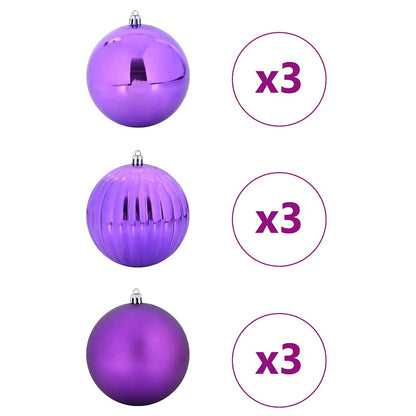 Set di palline di Natale XL 9 pcs LillÃ  Plastica