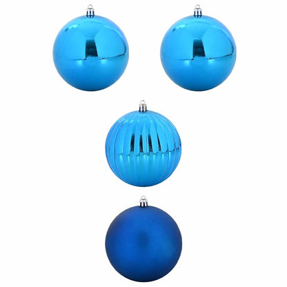 Set di palline di Natale XXL 4 pcs Blu Plastica