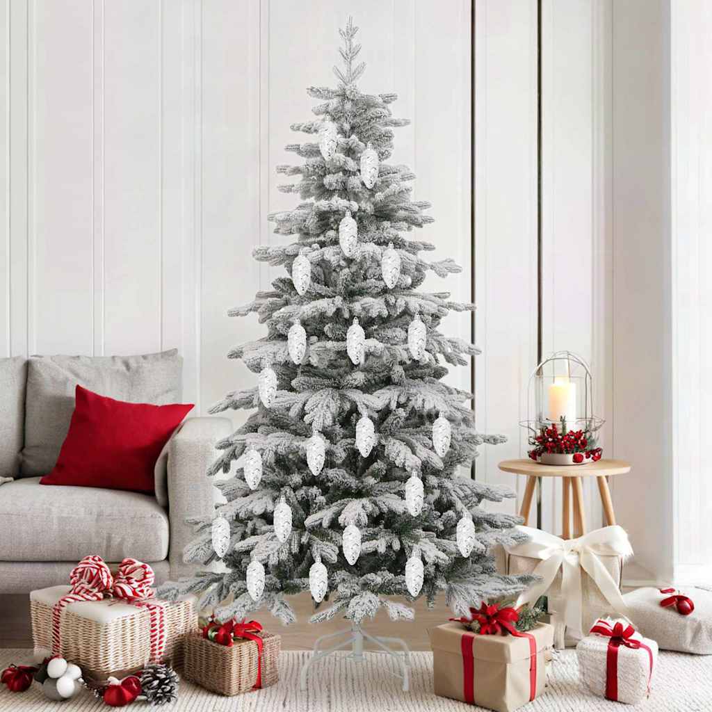 Palla di pino di Natale 40 pcs Argento Plastica