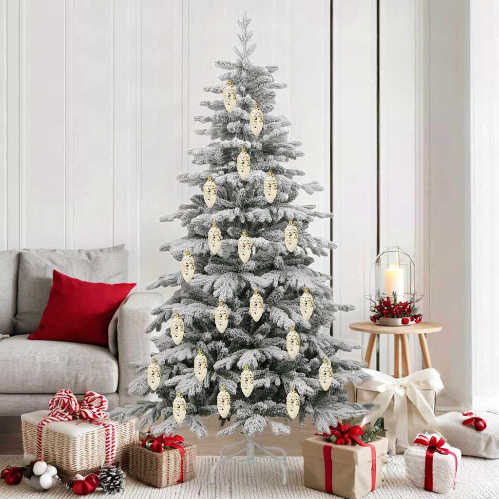 Palla di pino di Natale 40 pcs Oro Plastica