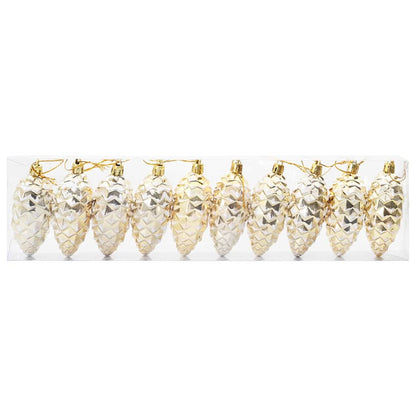 Palla di pino di Natale 40 pcs Oro Plastica