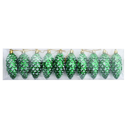 Palla di pino di Natale 40 pcs Verde Plastica
