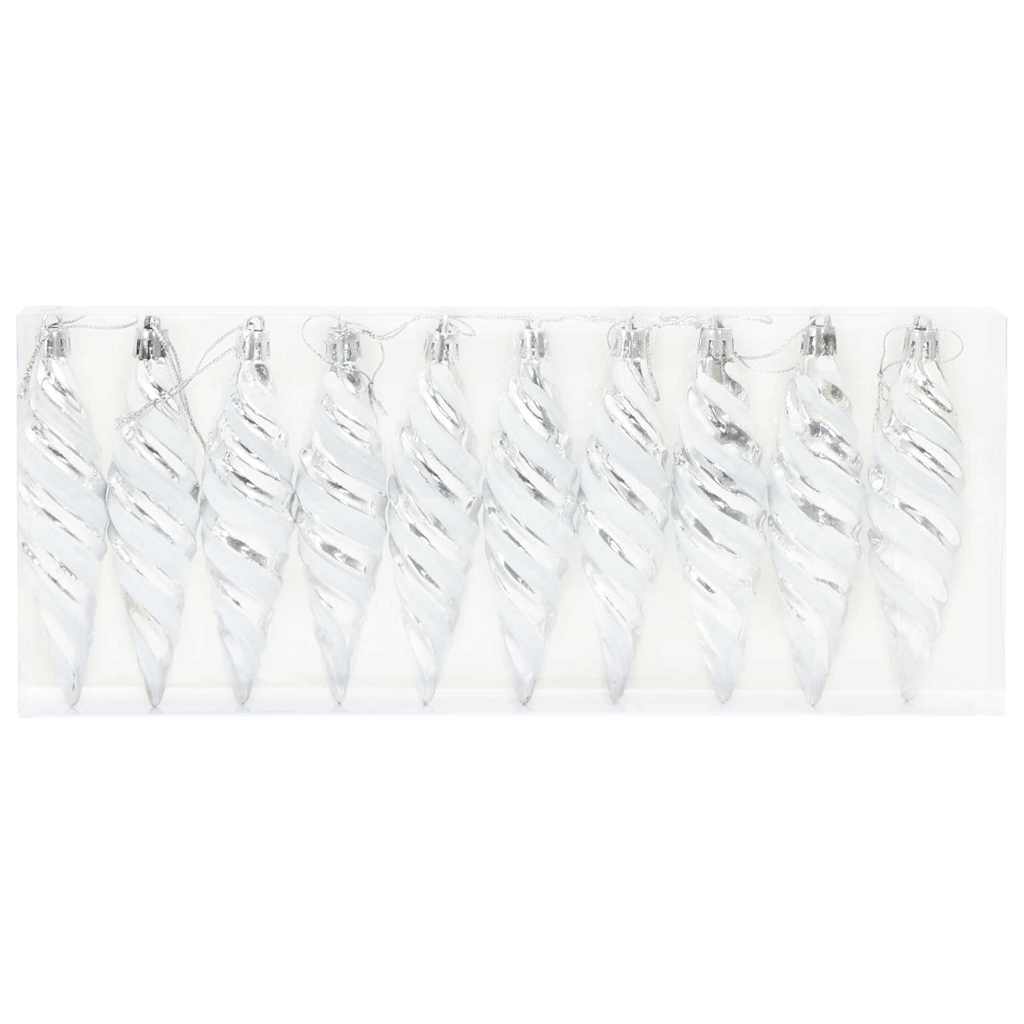 Palla a spirale di Natale 40 pcs Argento Plastica
