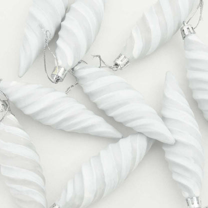Palla a spirale di Natale 40 pcs Bianco Plastica