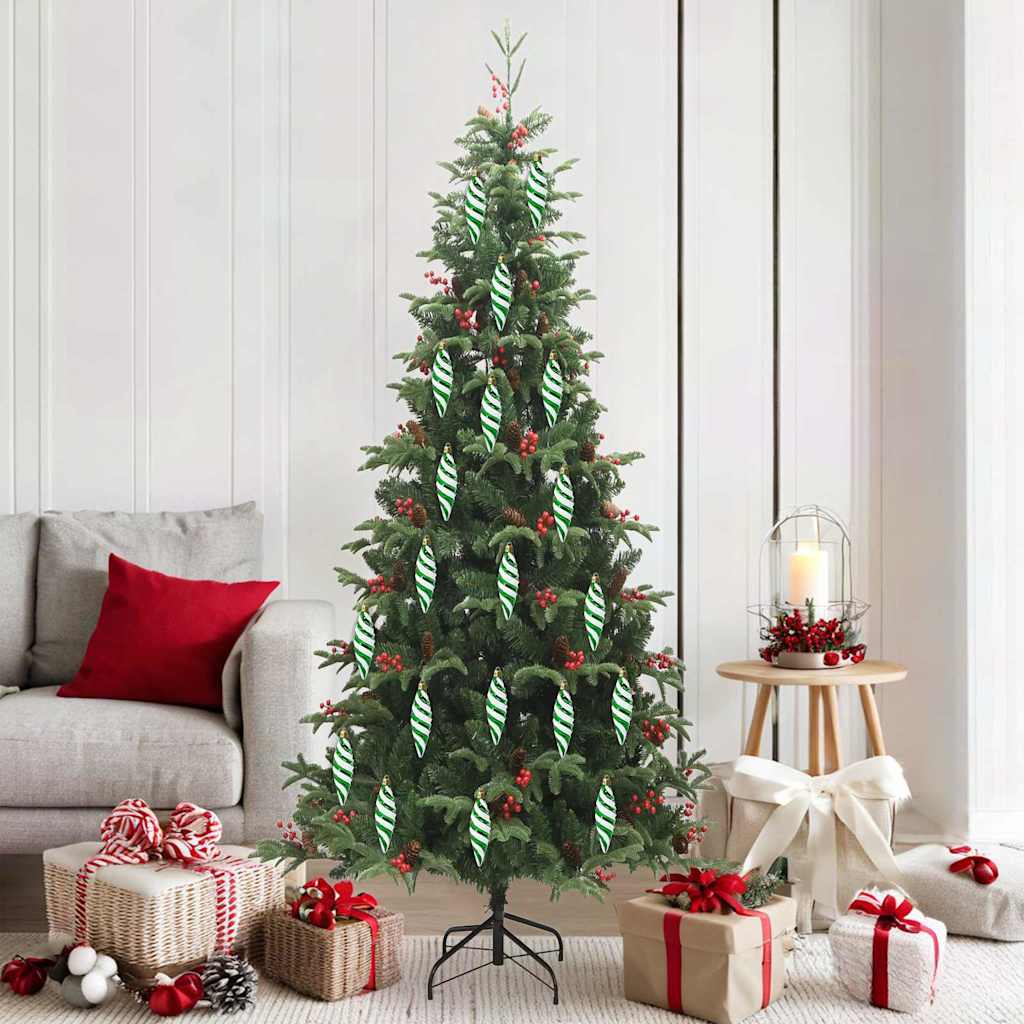 Palla a spirale di Natale 40 pcs Verde Plastica
