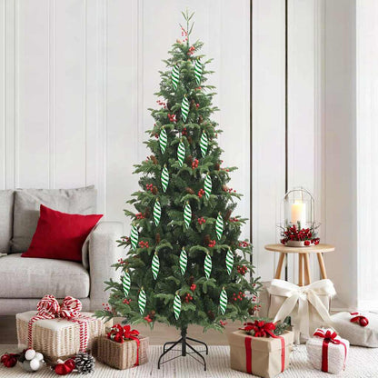Palla a spirale di Natale 40 pcs Verde Plastica