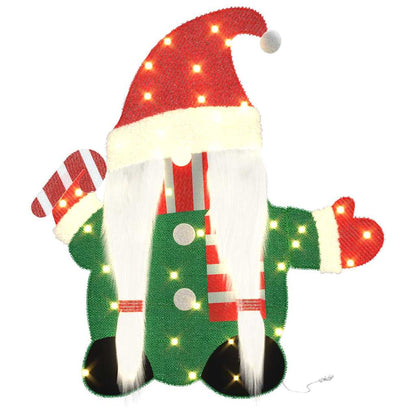 Gnomone Illuminato Bianco caldo 71 x 64 cm Tessuto di LamÃ¨