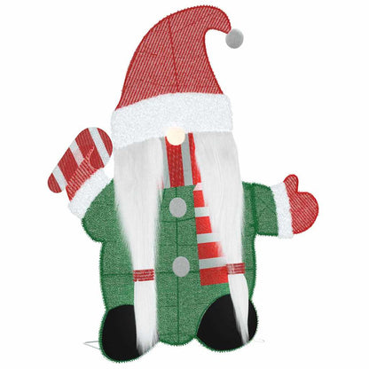 Gnomone Illuminato Bianco caldo 71 x 64 cm Tessuto di LamÃ¨
