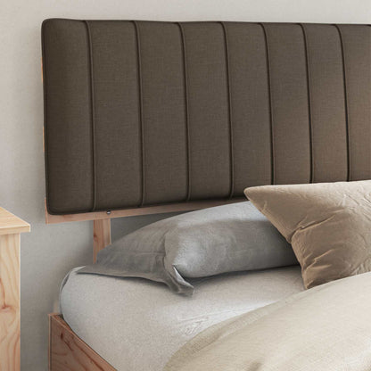 Letto con Testiera Rivestita Talpa 200 x 200 cm Pino massello