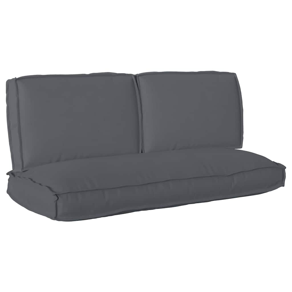 Set di Cuscini 3 pcs Antracite Tessuto Oxford