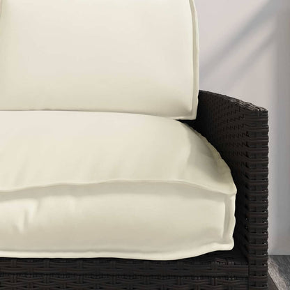 Set di Cuscini 3 pcs Crema Tessuto Oxford