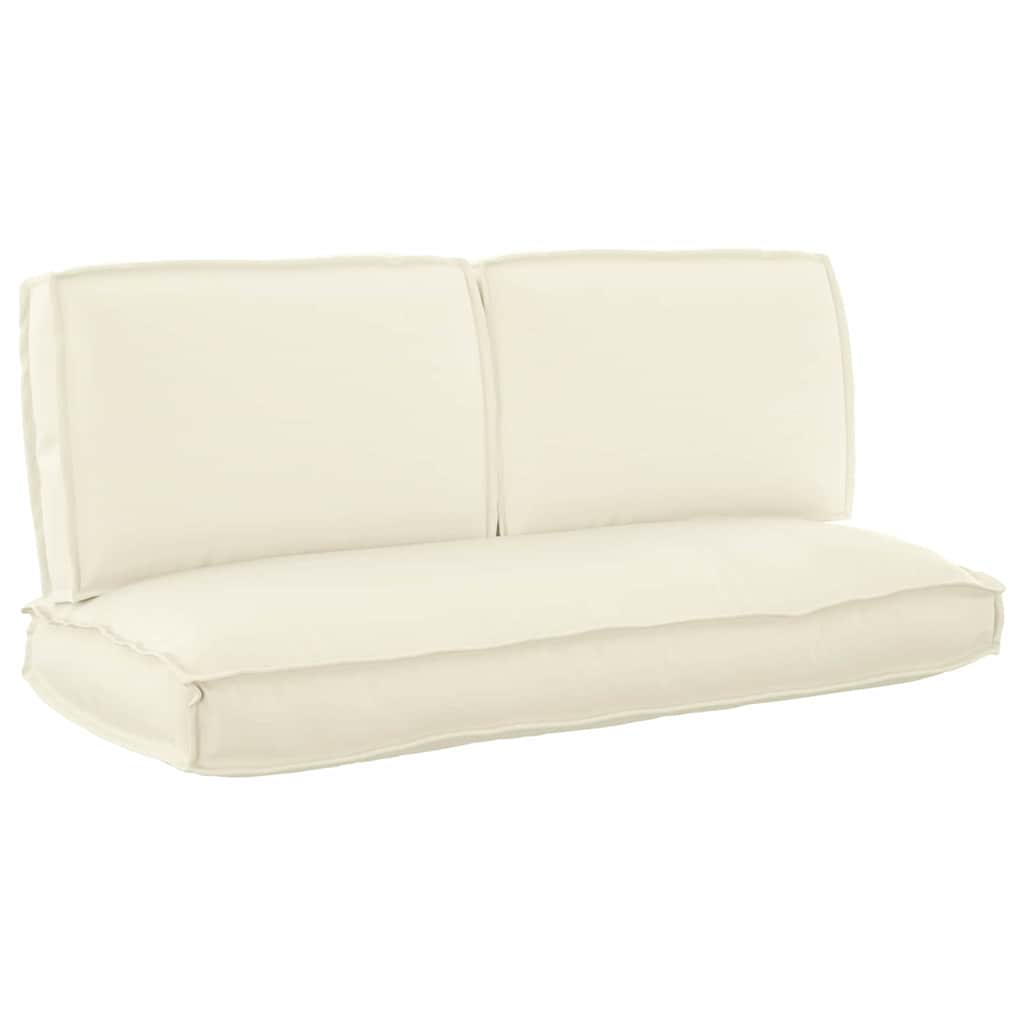 Set di Cuscini 3 pcs Crema Tessuto Oxford