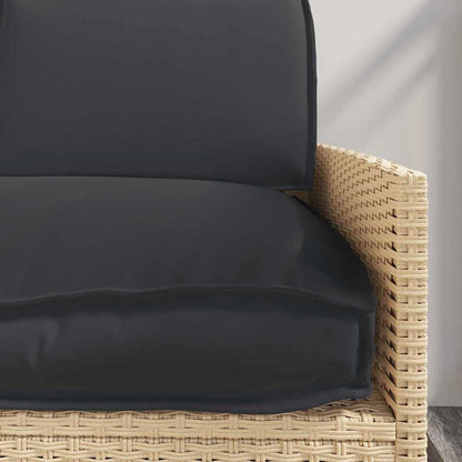 Set di Cuscini 3 pcs Nero Tessuto Oxford