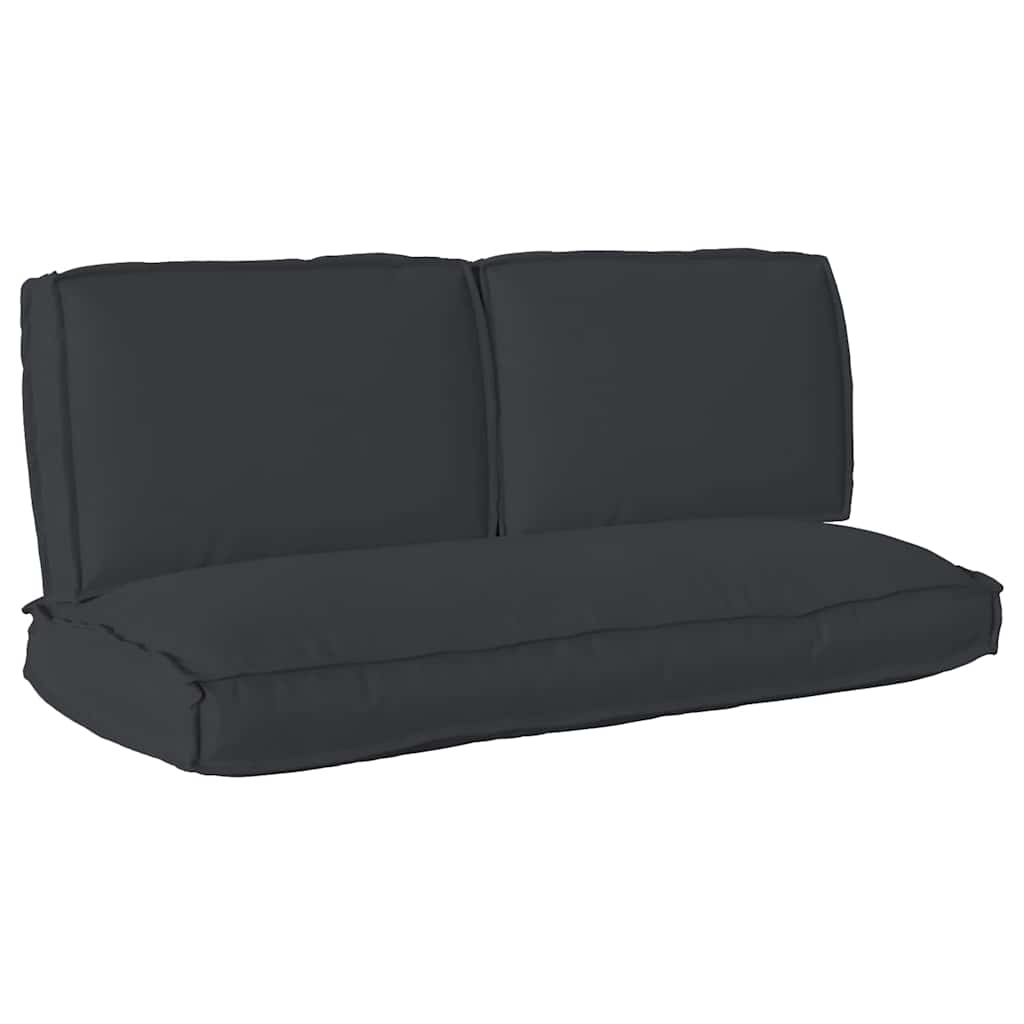 Set di Cuscini 3 pcs Nero Tessuto Oxford