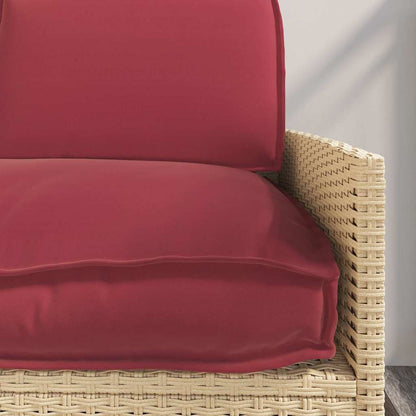 Set di Cuscini 3 pcs Rosso Vino Tessuto Oxford