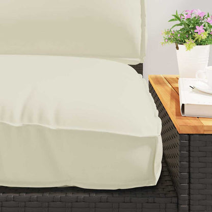 Set di Cuscini 3 pcs Crema Tessuto Oxford