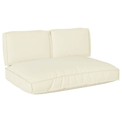 Set di Cuscini 3 pcs Crema Tessuto Oxford