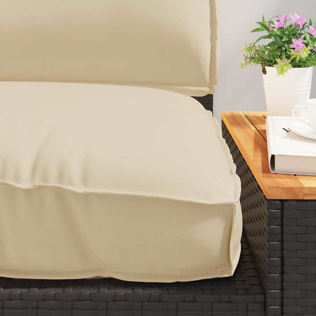 Set di Cuscini 3 pcs Beige Tessuto Oxford
