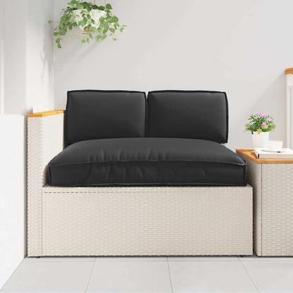 Set di Cuscini 3 pcs Nero Tessuto Oxford