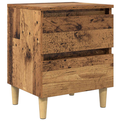 Armadietto per letto con cassetto Legno vecchio 40 x 35 x 50 cm