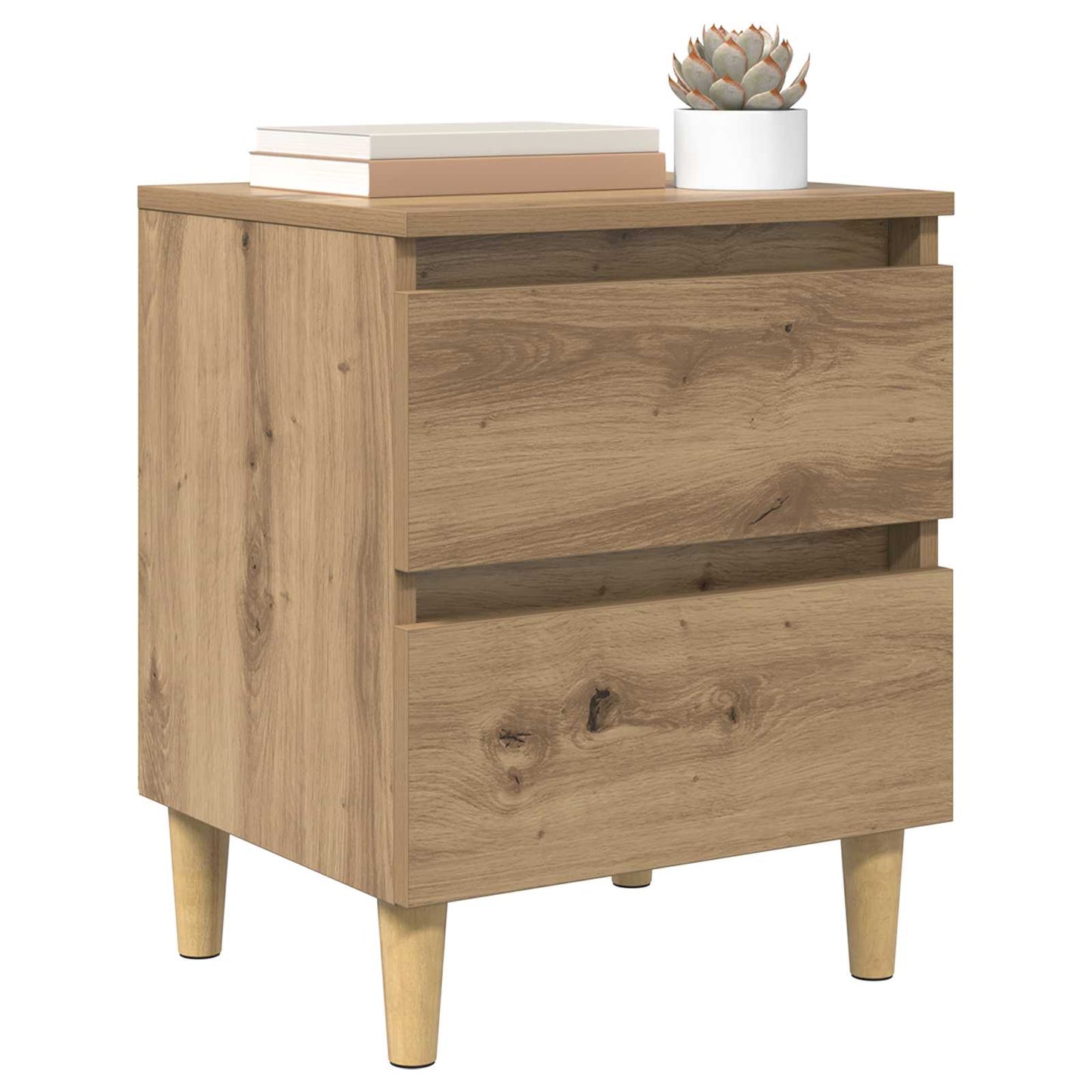 Mobiletti da letto 2 pcs Rovere artigianale 40 x 35 x 50 cm