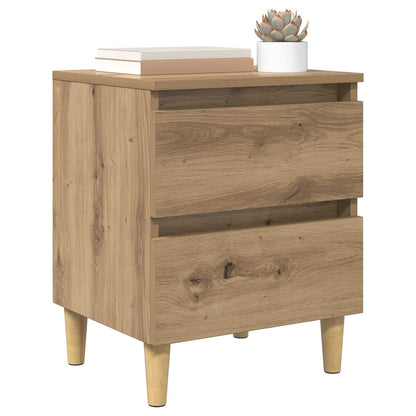 Mobiletti da letto 2 pcs Rovere artigianale 40 x 35 x 50 cm