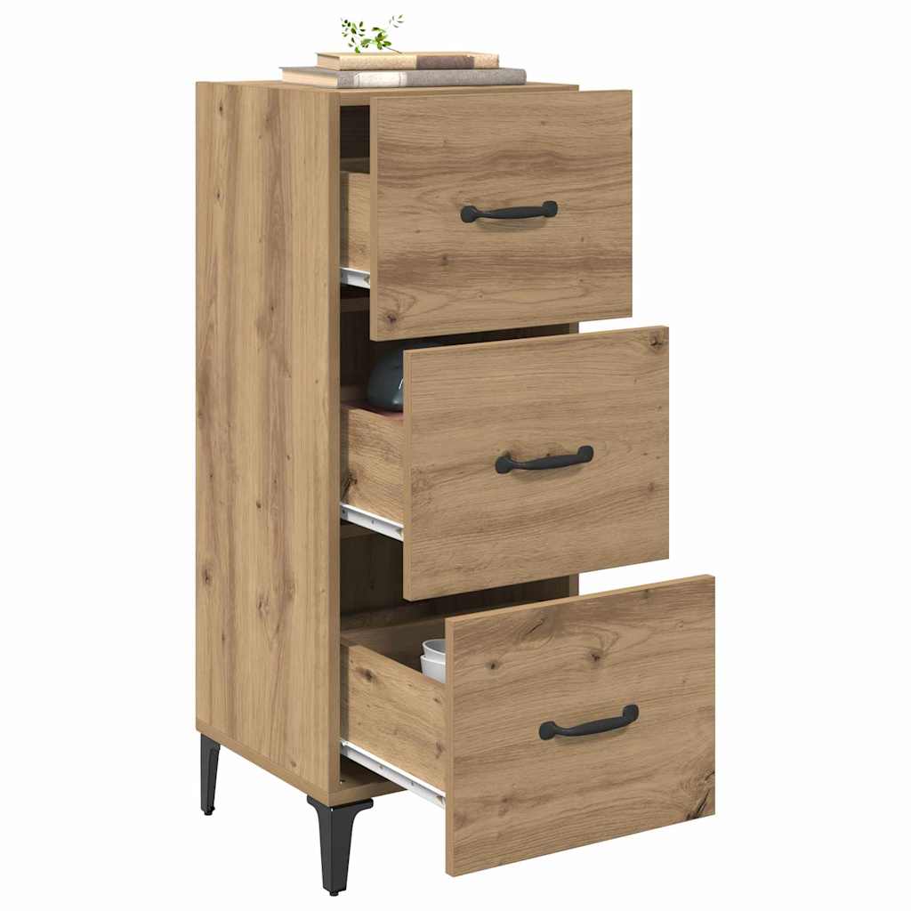 Credenza Rovere artigianale 34,5 x 34 x 90 cm Legno multistrato