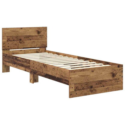 Struttura del letto Legno vecchio 75 x 190 cm Legno multistrato