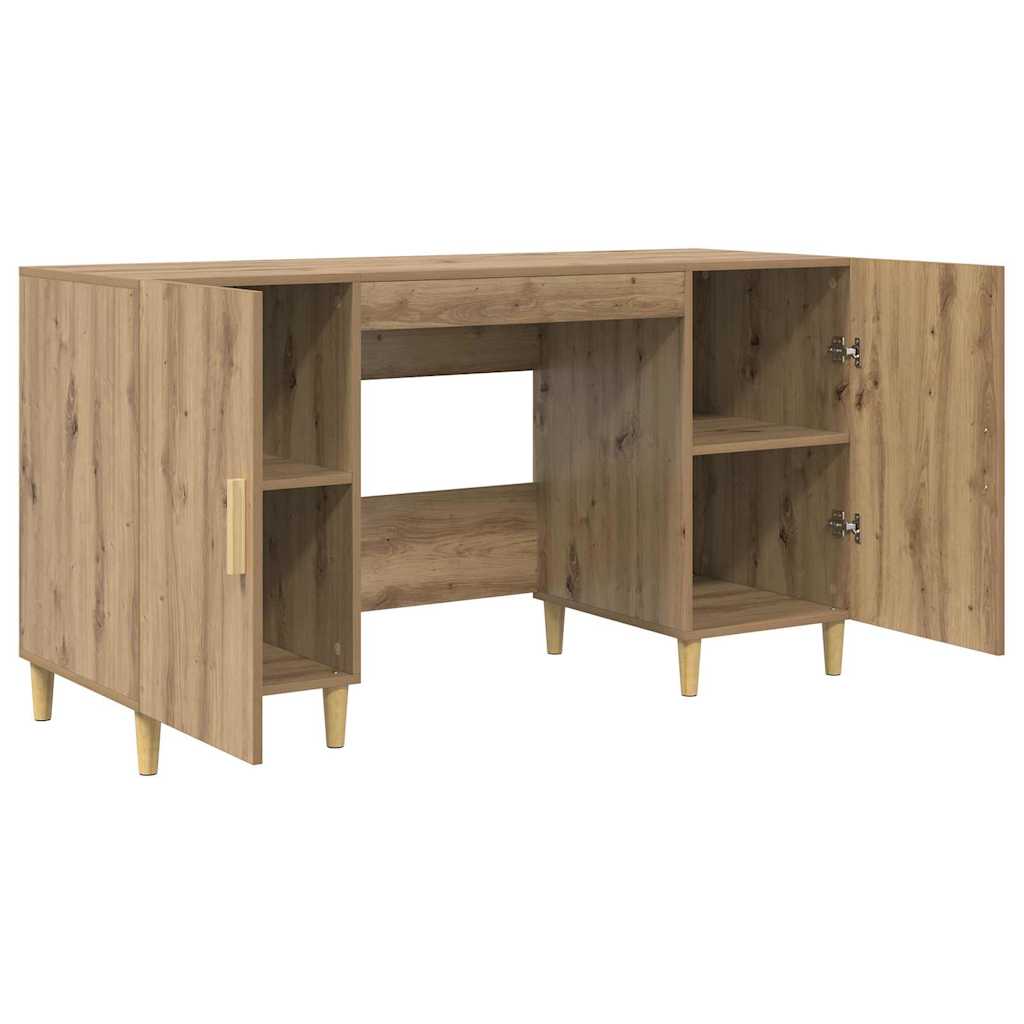 Scrivania rovere artigianale 140 x 50 x 75 cm Legno multistrato