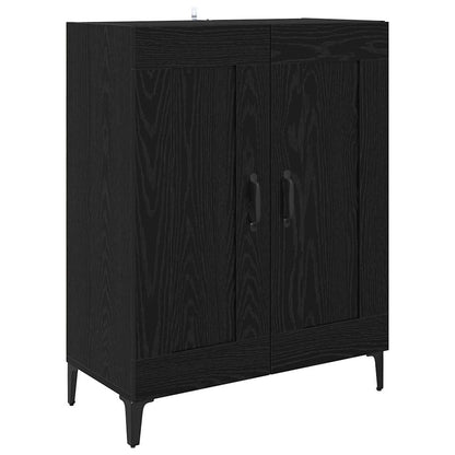 Credenza Rovere Nero 69,5 x 34 x 90 cm Legno multistrato