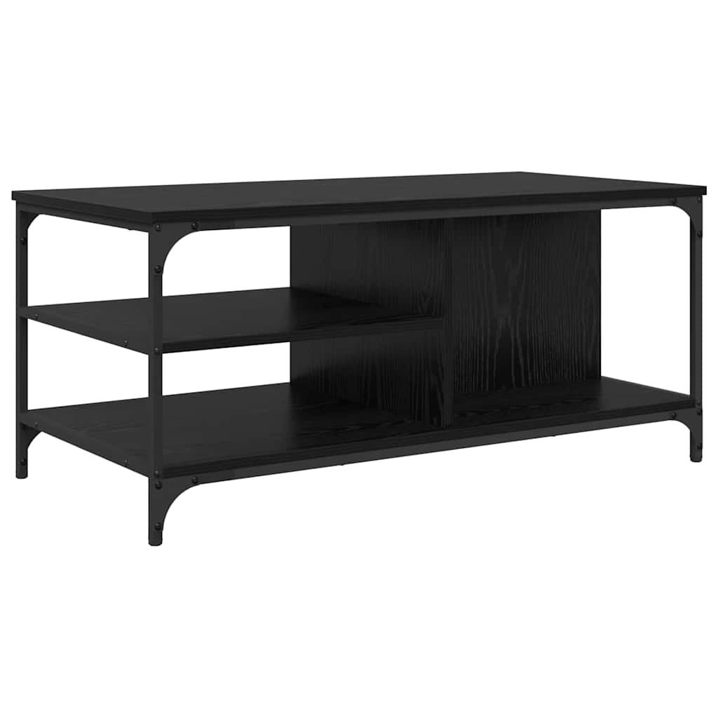 Tavolino da salotto Rovere Nero 100 x 50 x 45 cm